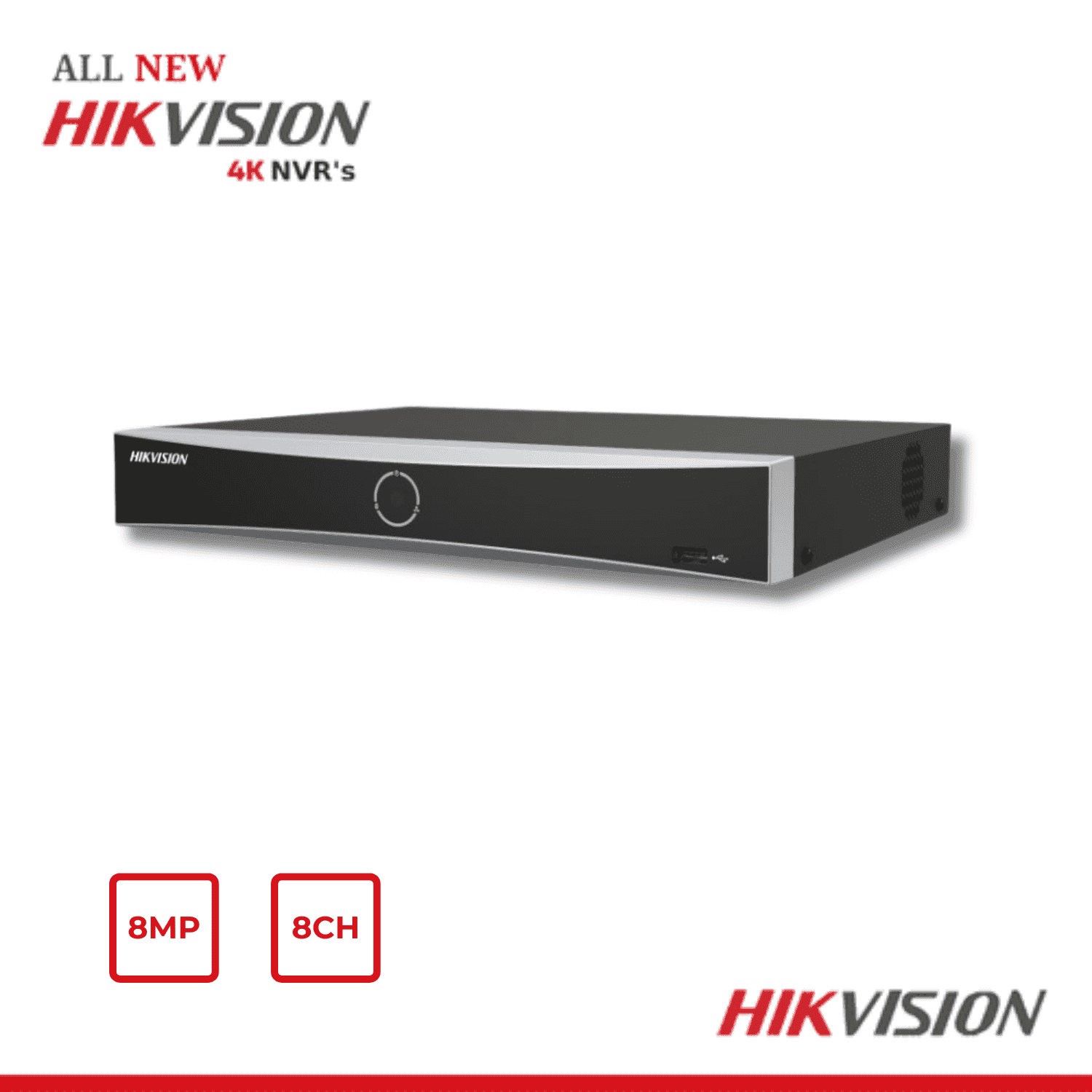 DS-7608NXI-K1 8 Kanal NVR