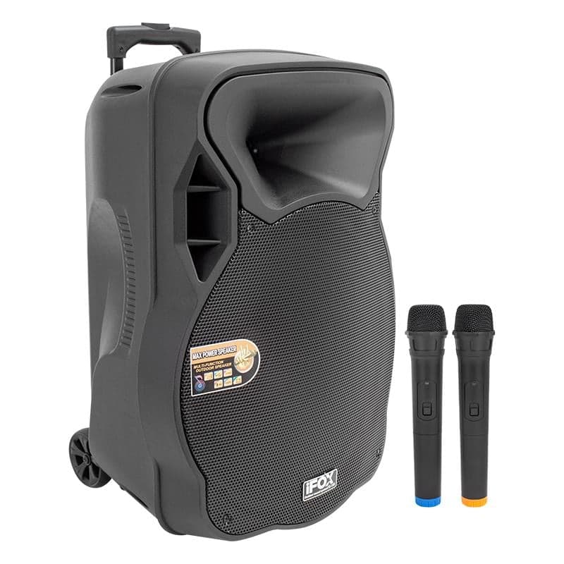FX-150 iFox 15" Telsiz Mikrofonlu Portatif Aktif Hoparlör