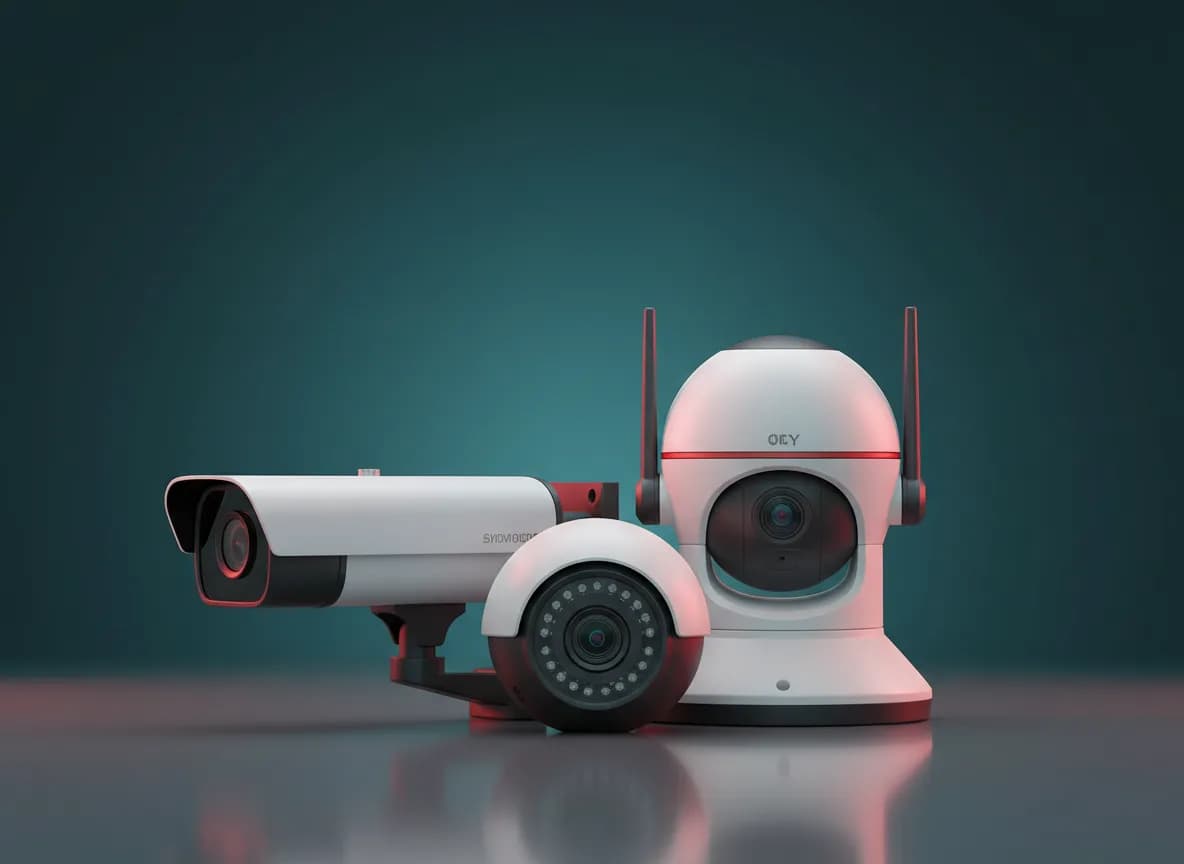 Bullet, dome ve PTZ güvenlik kameraları